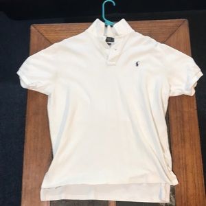 White POLO Ralph Lauren collard shirt